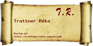 Trattner Réka névjegykártya